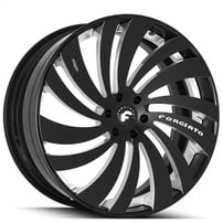 20" Forgiato Wheels Canale-ECL Black Forged Rims
