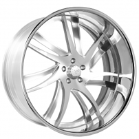 22" Staggered Snyper Forged Wheels Profile Polished Rims