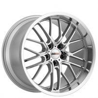 20" Staggered Cray Wheels Eagle Silver with Mirror Cut Face and Lip Rims 