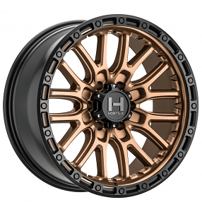 17" Hostile Wheels H135 Ridgecrest Bronze Off-Road Rims