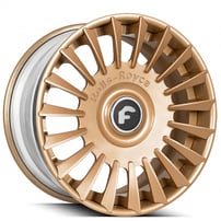 21" Staggered Forgiato Wheels Calibro-ECL Brushed Matte Bronze Forged Rims