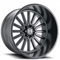 20" Hostile Wheels H127 Titan Satin Black Off-Road Rims