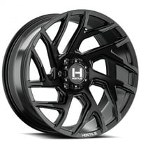 22" Hostile Wheels H141 Vortex Satin Black Off-Road Rims