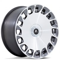 24" Asanti Wheels ABL-45 Aristocrat Gloss Platinum Bright Machined Rims 