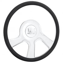 U.S. Mags Custom Steering Wheel Flare Half-Cut Chrome