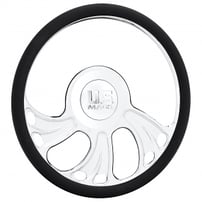 U.S. Mags Custom Steering Wheel Cheyenne Half-Cut Chrome