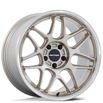 19" Staggered Motegi Racing Wheels MR158 Tsubaki Motorsport Gold with Machined Lip Rims