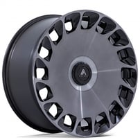 22" Asanti Wheels ABL-45 Aristocrat Gloss Black Machined with Double Dark Tint Rims 