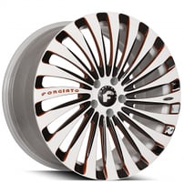24" Staggered Forgiato Wheels Autonomo-M Custom 3 Tone Color Forged Rims