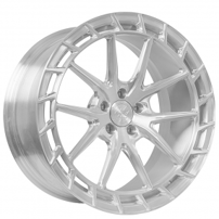 21" Lexani Forged Wheels LF-Euro Sport M-Silverstone Brushed Silver Monoblock Forged Rims