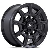 20" Staggered Asanti Wheels ABL-41 Esquire Satin Black with Gloss Black Face Rims