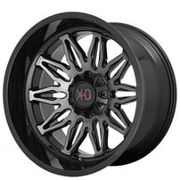 22" XD Wheels XD859 Gunner Gloss Black Machined with Gray Tint Off-Road Rims