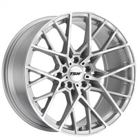 20" Staggered TSW Wheels Sebring Silver with Mirror Cut Face Rims
