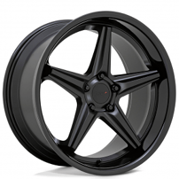 20" TSW Wheels Launch Matte Black with Gloss Black Lip Rims
