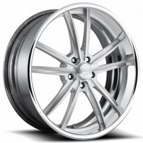 26" U.S. Mags Forged Wheels Bastille US387 Polished Vintage Forged 2-Piece Rims 
