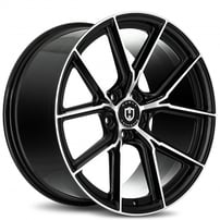 20" Curva Wheels CFF70 Black Machined Face Flow Forged Rims