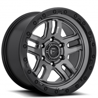 18" Fuel Wheels D701 Ammo Anthracite with Black Ring Off-Road Rims 