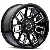 20" Mayhem Wheels 8118 Ordinance Gloss Black Milled Off-Road Rims