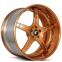 21" Staggered Forgiato Wheels Aggio-B Copper Plate Forged Rims