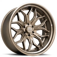 22" Luxxx HD Wheels LHD PRO5 Satin Bronze Off-Road Rims