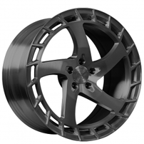 24" Staggered Lexani Forged Wheels LF-Euro Sport M-Miami Black Monoblock Forged Rims
