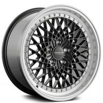 18" Versus Wheels VS626 Gloss Black with Machined Lip Rims