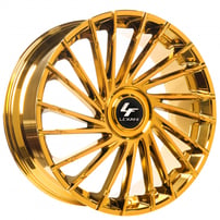 26" Lexani Wheels Wraith-XL Chrome with Gold Tint Rims