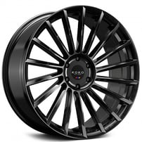 26" Koko Kuture Wheels URFA Gloss Black Flow Formed Rims