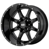 16" Moto Metal Wheels MO970 Gloss Black with Milled Lip Rims 