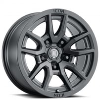 17" ICON Alloys Wheels Vector 5 Satin Black Off-Road Rims