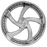 20" Staggered Snyper Forged Wheels Force Polished Multi Piece Rims 