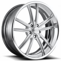 24" U.S. Mags Forged Wheels Bastille US387 Polished Vintage Forged 2-Piece Rims