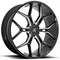 24" Asanti Wheels ABL-38 Monarch Gloss Black Milled Rims