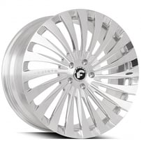 20" Staggered Forgiato Wheels Autonomo-M Brushed Silver Forged Rims