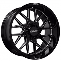 20" Built Off-Road Wheels BTO3 Gloss Black Milled Rims