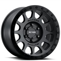 18" Method Wheels 305 NV Matte Black with Gloss Black Lip Off-Road Rims