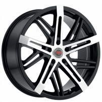 18" Revolution Racing Wheels R19 Black Machined Rims