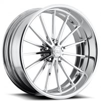 19" U.S. Mags Forged Wheels Heritage US443 Polished Vintage Forged 2-Piece Rims