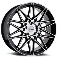 17" Petrol Wheels P3C Gloss Black with Machined Face Rims 