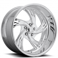 18" U.S. Mags Forged Wheels Outrage 5 US471 Polished Tuckin Series Rims