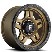 17" Fuel Wheels D583 Anza Matte Bronze with Black Ring Off-Road Rims 