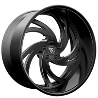 26" Snyper Forged Wheels Isolator Full Black Rims