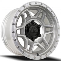 17" Reika Wheels Trooper R40 Machined Clear Flow Formed Off-Road Rims