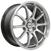 18" Staggered Bavar Racing BVR03 Hyper Black with Machined Lip Flow Formed Wheels (5x120/5x114/5x112, +30/35mm) 