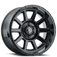 20" ICON Alloys Wheels Recoil Gloss Black Off-Road Rims