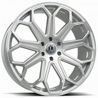 24" Luxxx Alloys Wheels Lux29 Brushed Face with Milled Rims
