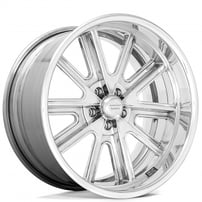 18" American Racing Wheels Vintage VN407 Two-Piece Polished Center with Polished Barrel Rims