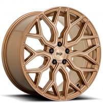 19" Staggered Niche Wheels M263 Mazzanti Platinum Bronze with Brushed Bronze Tint Rims
