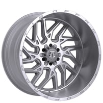 22" TIS Wheels 544BSM Gloss Silver with Brushed Face and Lip Off-Road Rims