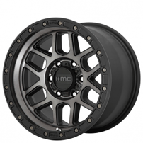 17" KMC Wheels KM544 Mesa Satin Black with Gray Tint Off-Road Rims 